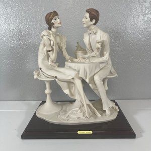 Rare Giuseppe Armani Capodimonte Figurine 437F "Cocktails" 1987 Signed